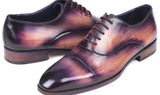 Paul Parkman Men's Cap-Toe Oxfords in Purple
