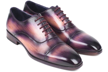 Paul Parkman Men's Cap-Toe Oxfords in Purple