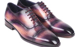 Paul Parkman Men's Cap-Toe Oxfords in Purple