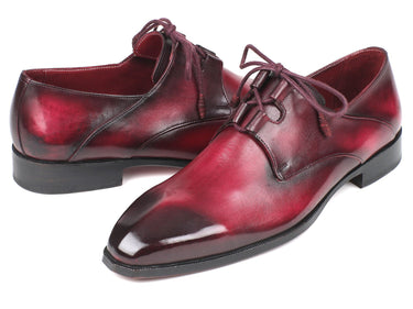 Paul Parkman Men's Ghillie Lacing Dress Shoes in Bordeaux