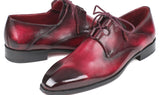 Paul Parkman Men's Ghillie Lacing Dress Shoes in Bordeaux