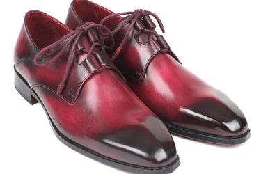 Paul Parkman Men's Ghillie Lacing Dress Shoes in Bordeaux