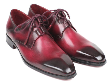 Paul Parkman Men's Ghillie Lacing Dress Shoes in Bordeaux