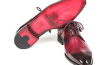 Paul Parkman Men's Ghillie Lacing Dress Shoes in Bordeaux
