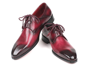 Paul Parkman Men's Ghillie Lacing Dress Shoes in Bordeaux