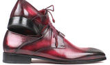Paul Parkman Men's Ghillie Lacing Dress Shoes in Bordeaux