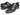 Paul Parkman Men's Wingtip Single Monkstraps in Black