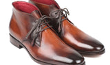 Paul Parkman Men's Calfskin Chukka Boots in Camel & Brown