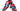Paul Parkman Men's Captoe Double Monkstraps in Blue & Fuxia