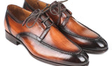Paul Parkman Men's Ghillie Lacing Dress Shoes in Brown Burnished