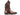 Paul Parkman Men's Leather Chelsea Boots in Brown Burnished