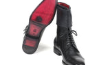 Paul Parkman Men's Calfskin High Boots in Black