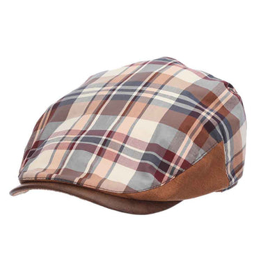 Stacy Adams Maryland Plaid Ivy Cap in Brown #color_ Brown