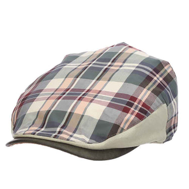 Stacy Adams Maryland Plaid Ivy Cap in Green #color_ Green