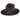 Stetson Night Rider Shantung Straw Wide Brim Fedora in Black #color_ Black