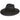 Stetson Tri-City Shantung Straw Wide Brim Fedora in Black #color_ Black