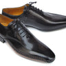 Paul Parkman Men's Side HandsewnLeather Oxfords in Black in #color_