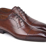Paul Parkman Men's Classic Leather Brogues in Antique Brown