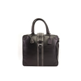 DapperFam Luxe Men's Travel Tote in Grey Painted Full Grain