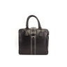 DapperFam Luxe Men's Travel Tote in Grey Painted Full Grain