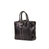 DapperFam Luxe Men's Travel Tote in Grey Painted Full Grain