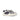 DapperFam Rivale in White / Navy Men's Italian Leather Trainer in White / Navy