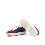 DapperFam Rivale in Red / Blue / Tartan Men's Sartorial Trainer