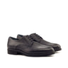 DapperFam Vero in Black Men's Italian Full Grain Leather Derby in Black