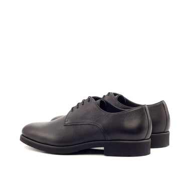 DapperFam Vero in Black Men's Italian Full Grain Leather Derby