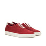 DapperFam Riccardo in Red Men's Linen Top Sider in Red