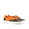 DapperFam Riccardo in Orange Men's Italian Suede Top Sider in Orange