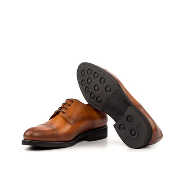 DapperFam Vero in Cognac Men's Italian Leather Derby
