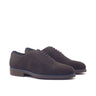DapperFam Giuliano in Dark Brown / Navy Men's Lux Suede Whole Cut in Dark Brown / Navy