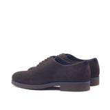 DapperFam Giuliano in Dark Brown / Navy Men's Lux Suede Whole Cut