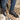 DapperFam Ryker in Grey Men's Hand-Painted Patina Moc Boot in