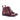 DapperFam Isolde in Burgundy Women's Lux Suede & Italian Leather Lace Up Captoe Boot in Burgundy B - Standard width fit