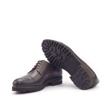 DapperFam Vero in Dark Brown Men's Italian Leather Derby