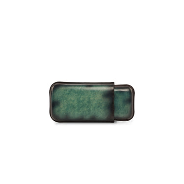 DapperFam Luxe Men's Cigars Case 3 in Turquoise Patina in #color_