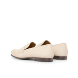 DapperFam Enzo in Nude Men's Italian Full Grain Leather Slipper