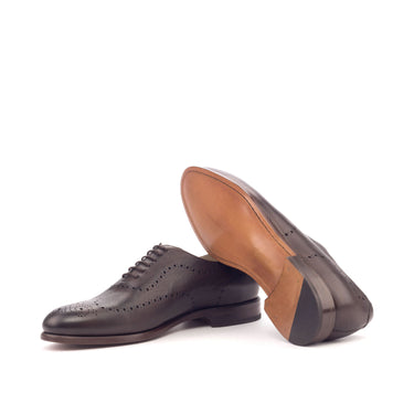 DapperFam Giuliano in Dark Brown Men's Italian Full Grain Leather Whole Cut