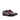 DapperFam Fabrizio in Black / Burgundy Men's Italian Leather & Hand-Painted Patina Saddle in Black / Burgundy