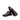 DapperFam Fabrizio in Black / Burgundy Men's Italian Leather & Hand-Painted Patina Saddle