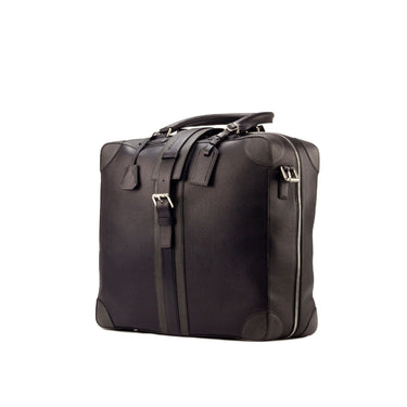 DapperFam Luxe Men's Travel Tote in Grey Painted Full Grain
