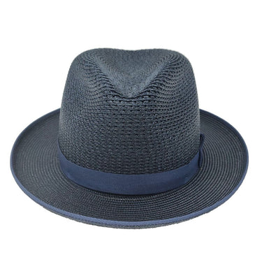Stetson Regalis B Vented Pinch Front Straw Fedora in