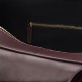 DapperFam Luxe Men's Travel Duffle in Burgundy Painted Calf