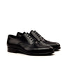 DapperFam Rafael in Black Men's Italian Leather & Lux Suede Oxford in Black