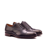 DapperFam Rafael in Dark Brown Men's Italian Leather Oxford in Dark Brown