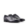 DapperFam Giuliano in Grey Men's Hand-Painted Patina Whole Cut in Grey #color_ Grey