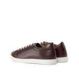 DapperFam Rivale in Burgundy Men's Italian Leather Trainer