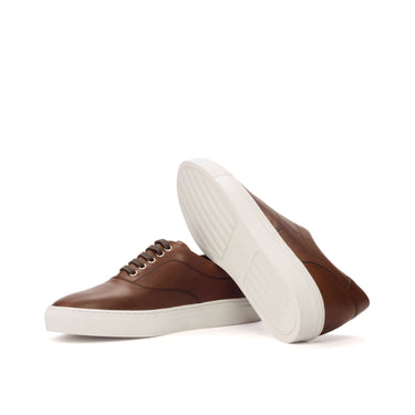 DapperFam Riccardo in Med Brown Men's Italian Leather Top Sider